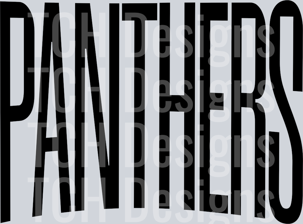 PANTHERS OVERSIZED BLACK – TCH Designs