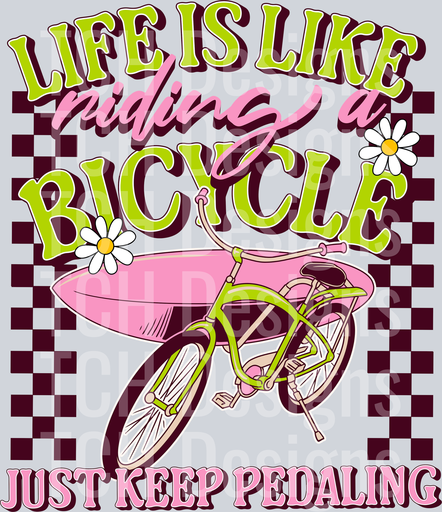 LIFE IS LIKE RIDING A BICYCLE