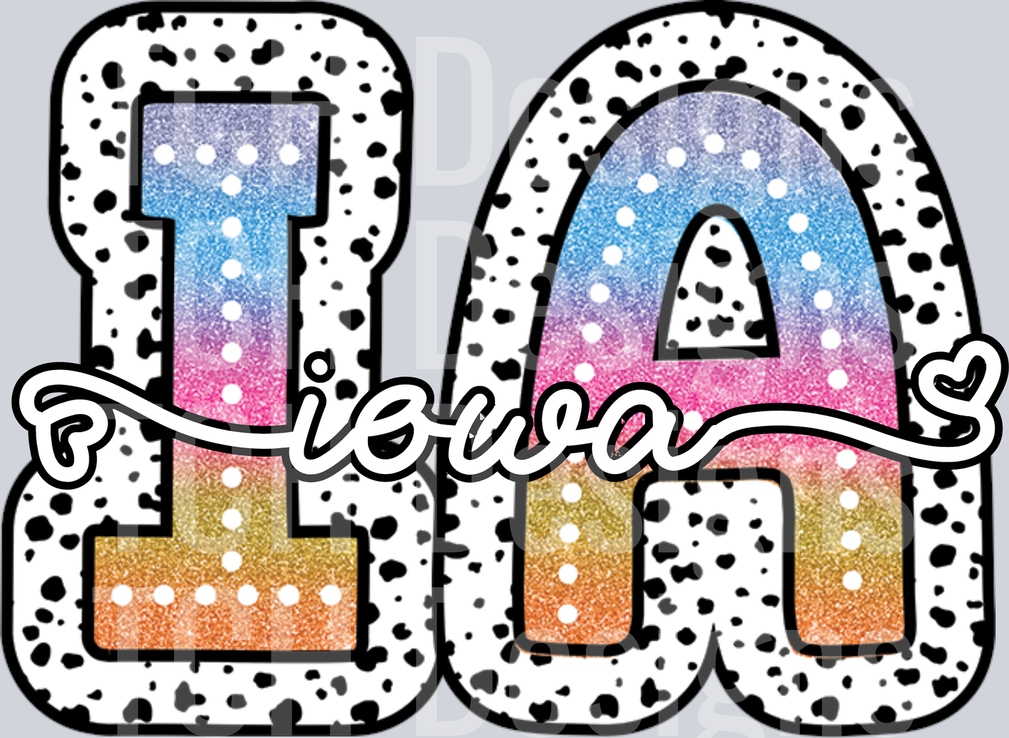 IOWA-TIEDYE DOTTIE STATE
