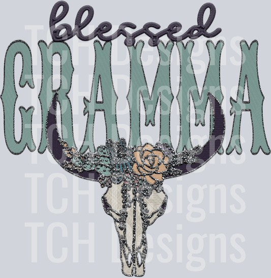 blessed blingy bull GRAMMA HWDS