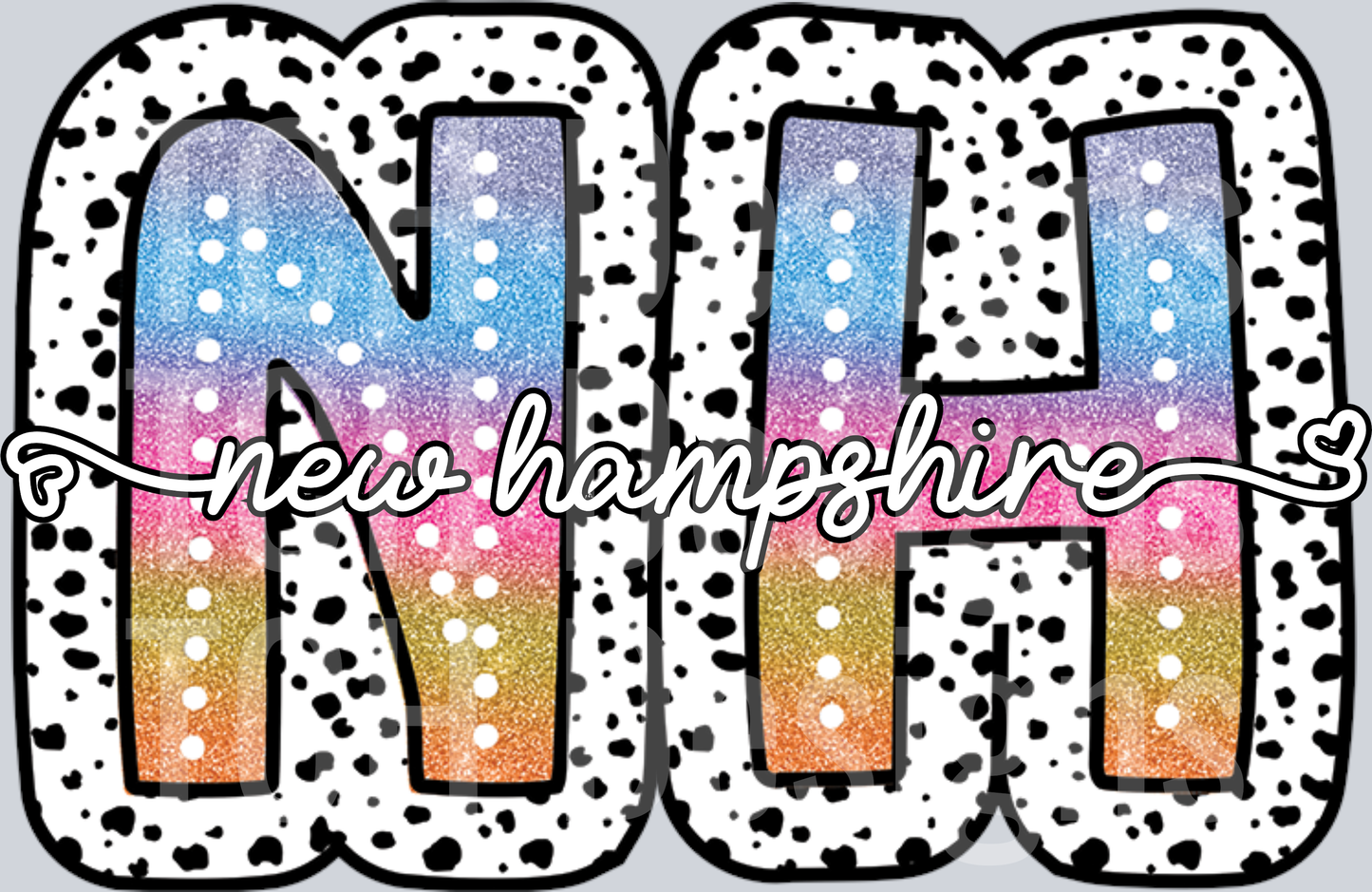 NEW HAMPSHIRE-TIEDYE DOTTIE STATE