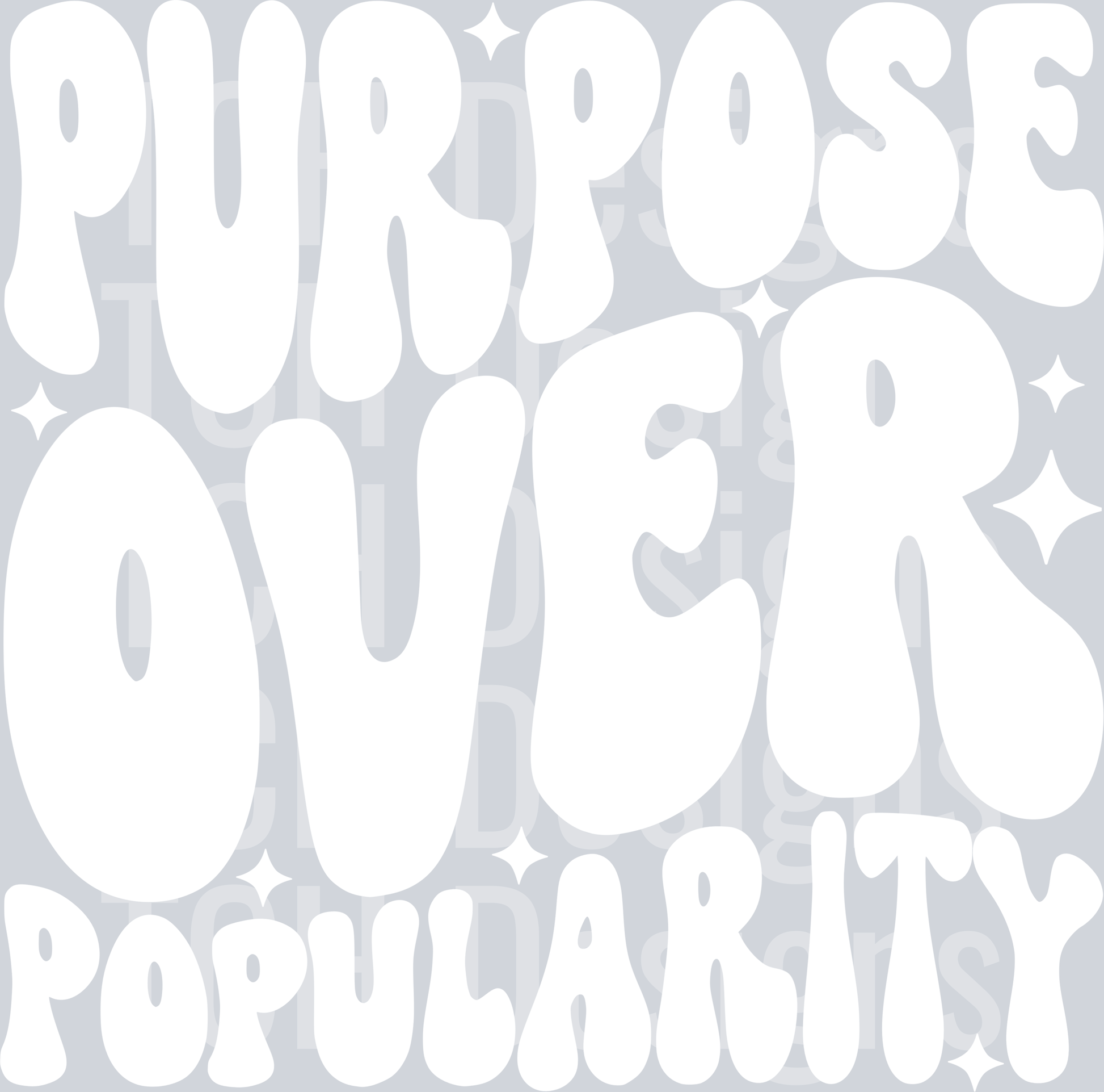 PURPOSE OVER POPULARITY HWDS WHITE