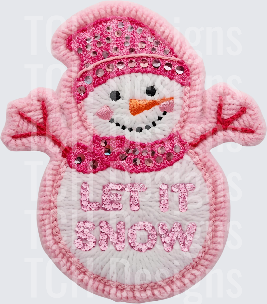 LET IT SNOW FAUX YARN SNOWMAN