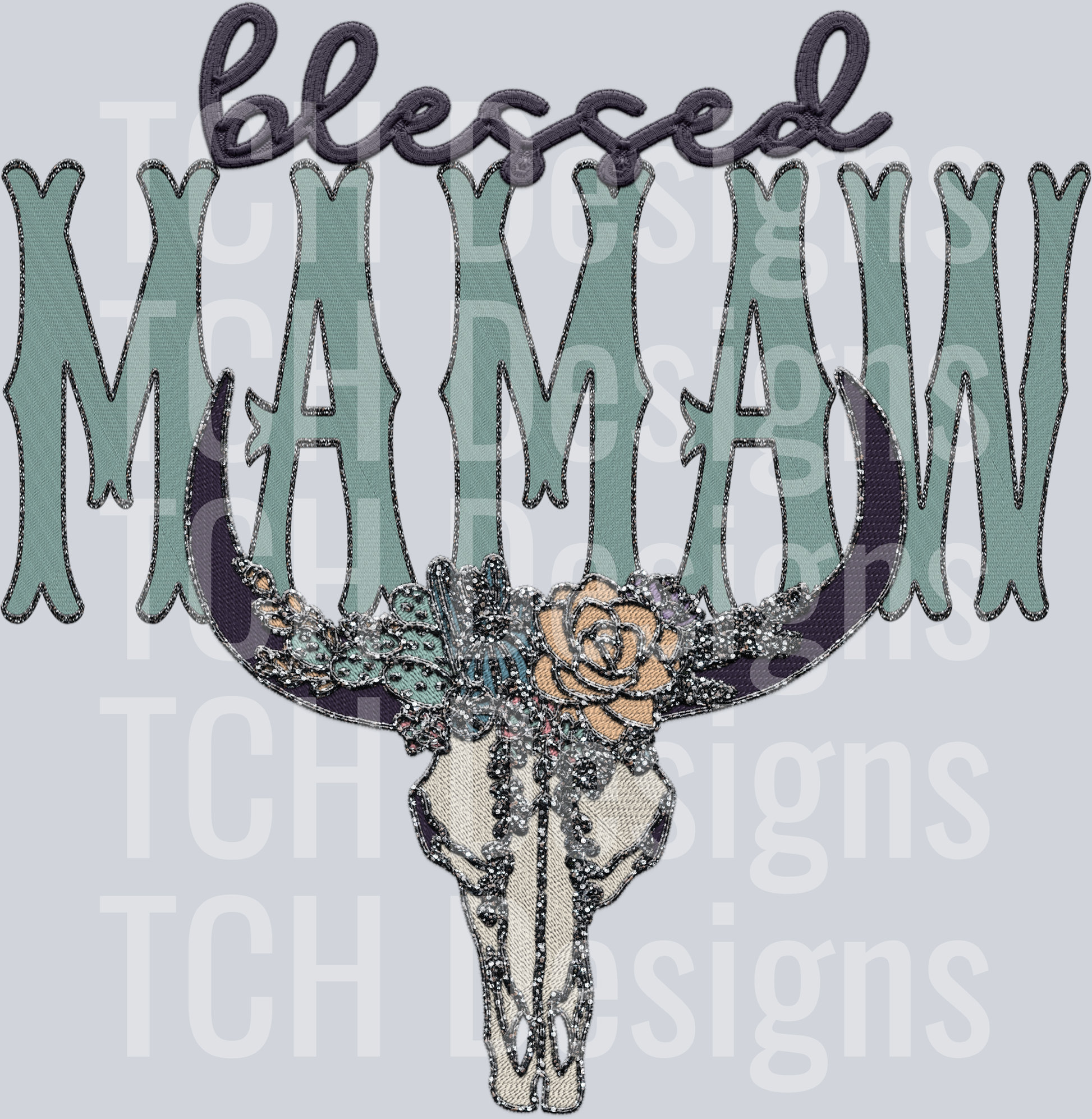 blessed blingy bull MAMAW-1 HWDS