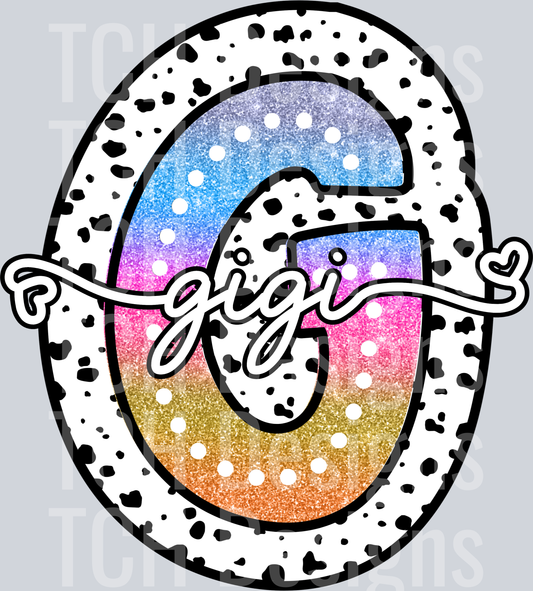 GIGI-TIE DYE DOTTIE NAMES