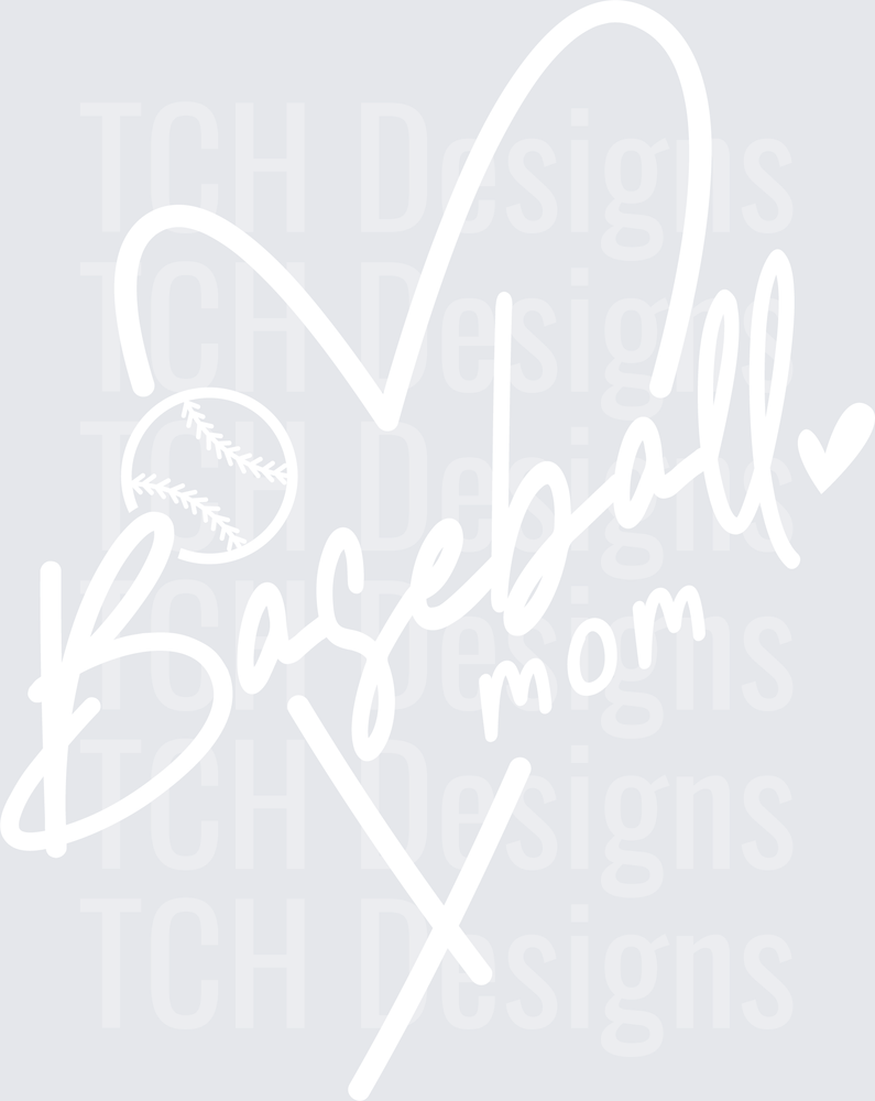 Baseball mom (white) (1)
