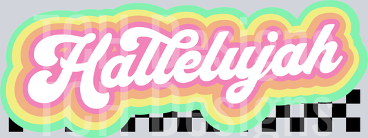 HALLELUJAH COLORFUL CHECKERED