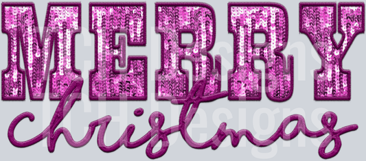 merry christmas plum sequins