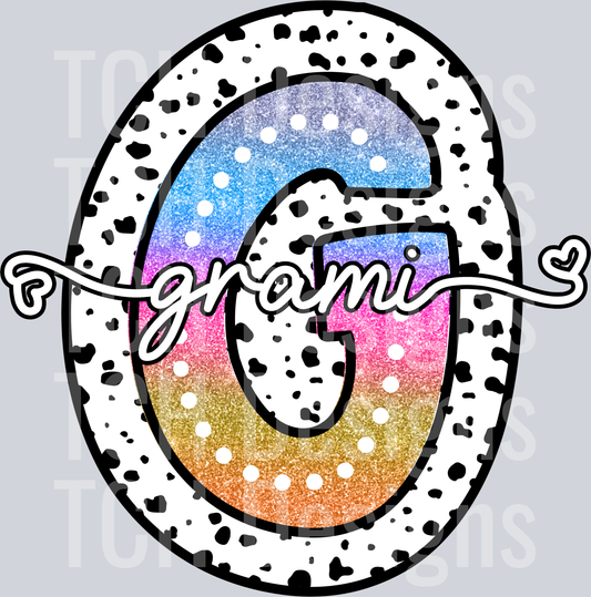 GRAMI-TIE DYE DOTTIE NAMES