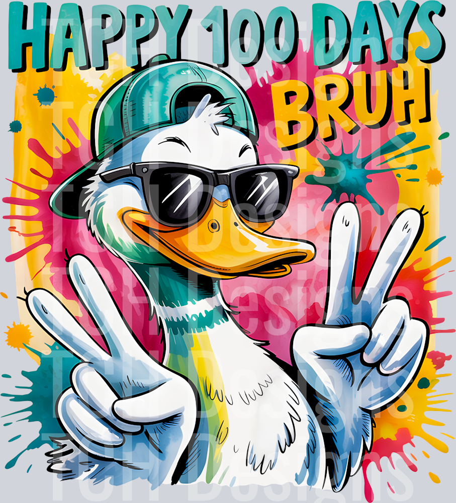 13.Funny Preppy 100 Days of School