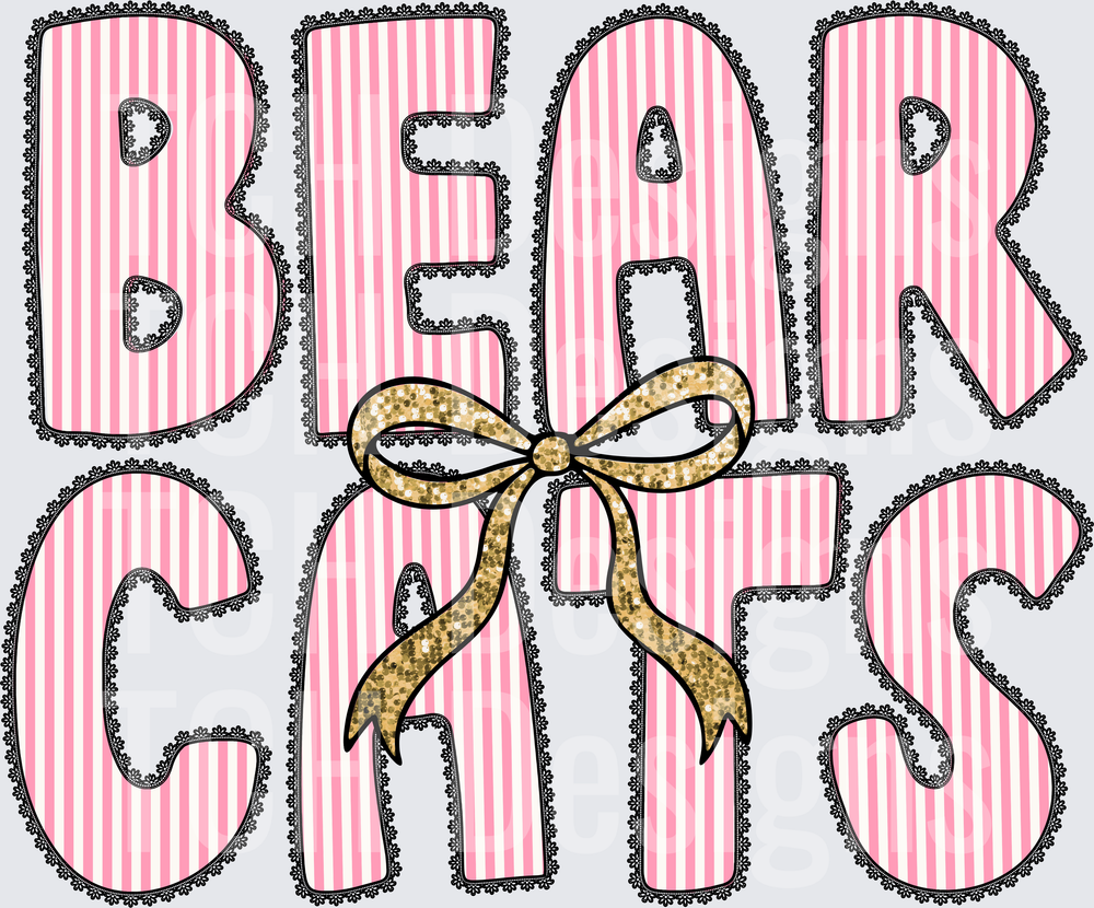 Bearcats Pink Mascot- CSG Designs