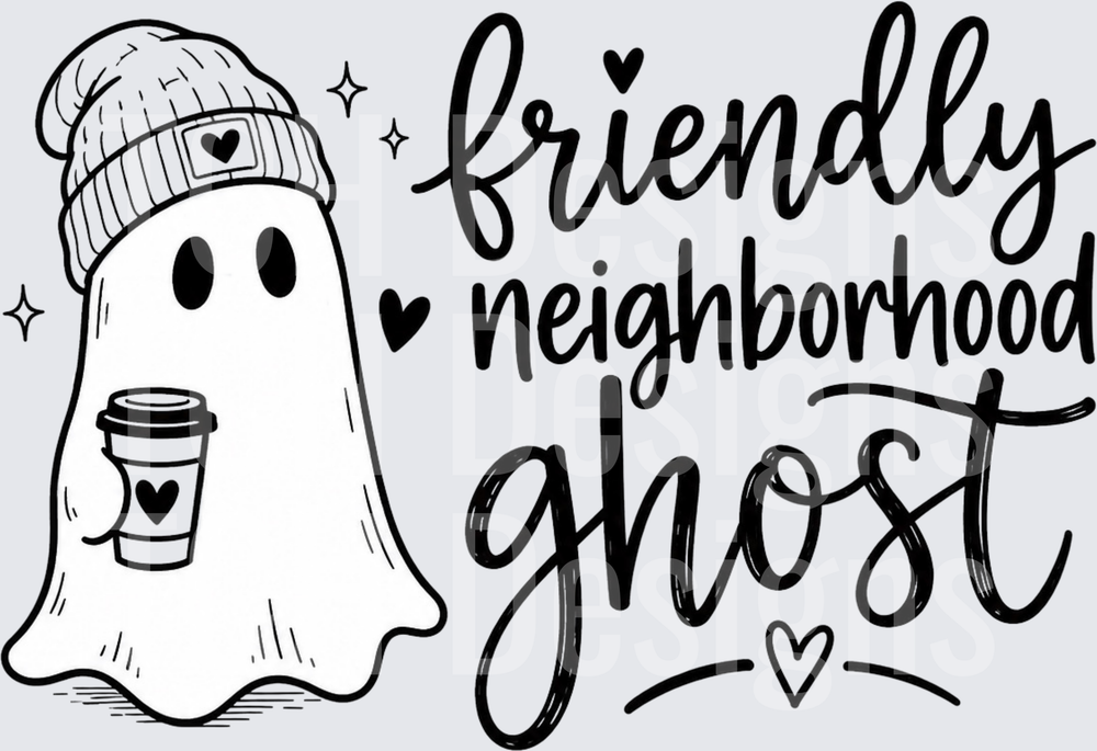 friendly neighborhood ghost CSG Designs