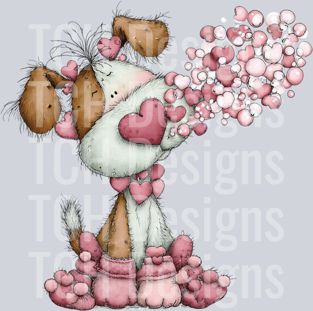 Whimsical Valentine Bunny Clipart (29)