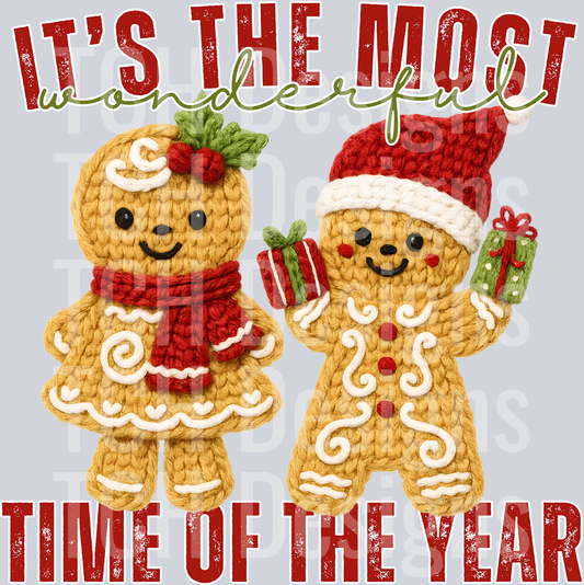 ITS THE MOST WONDERFUL TIME OF THE YEAR GINGERBREAD