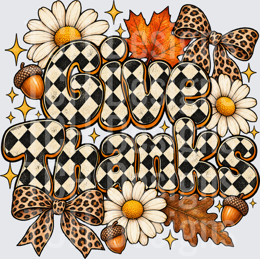 Checkered Give Thanks