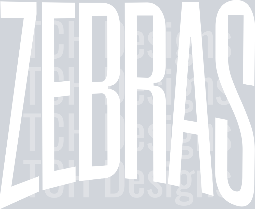 ZEBRAS OVERSIZED WHITE