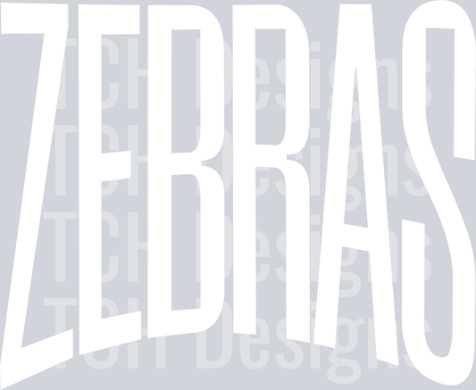 ZEBRAS OVERSIZED WHITE