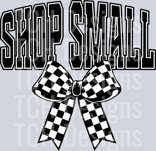 SHOP SMALL CHECKERED BOW