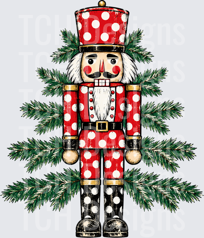 Polka Dot Nutcracker Christmas