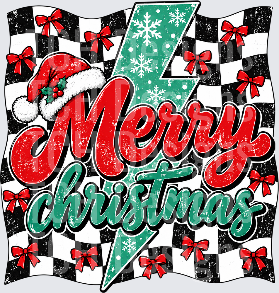 Checkered Merry Christmas
