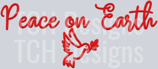 peace on earth red