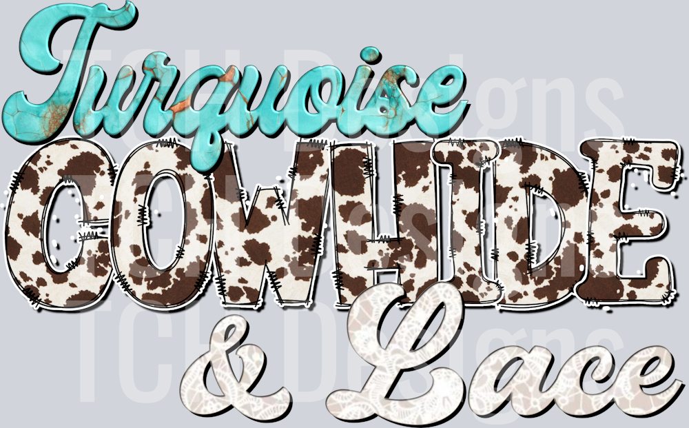 turq cwhide lace