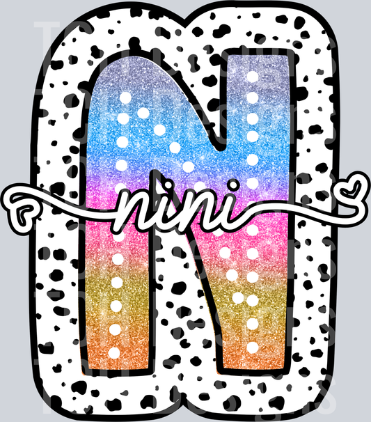 NINI-TIE DYE DOTTIE NAMES