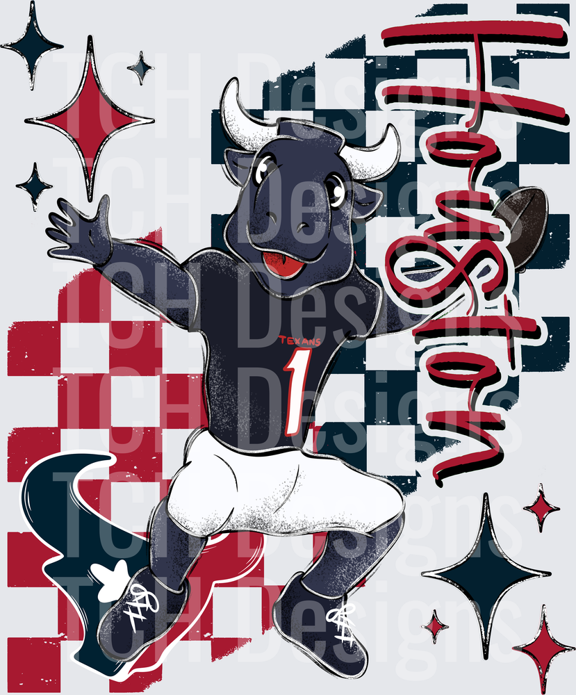 H Texans checkered