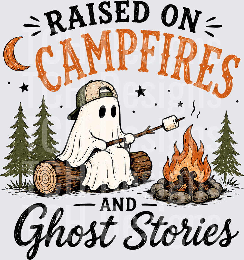 raised on campfires and ghost stories - csg designs