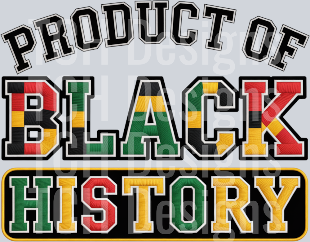 Yarn Faux Black History Month PNG