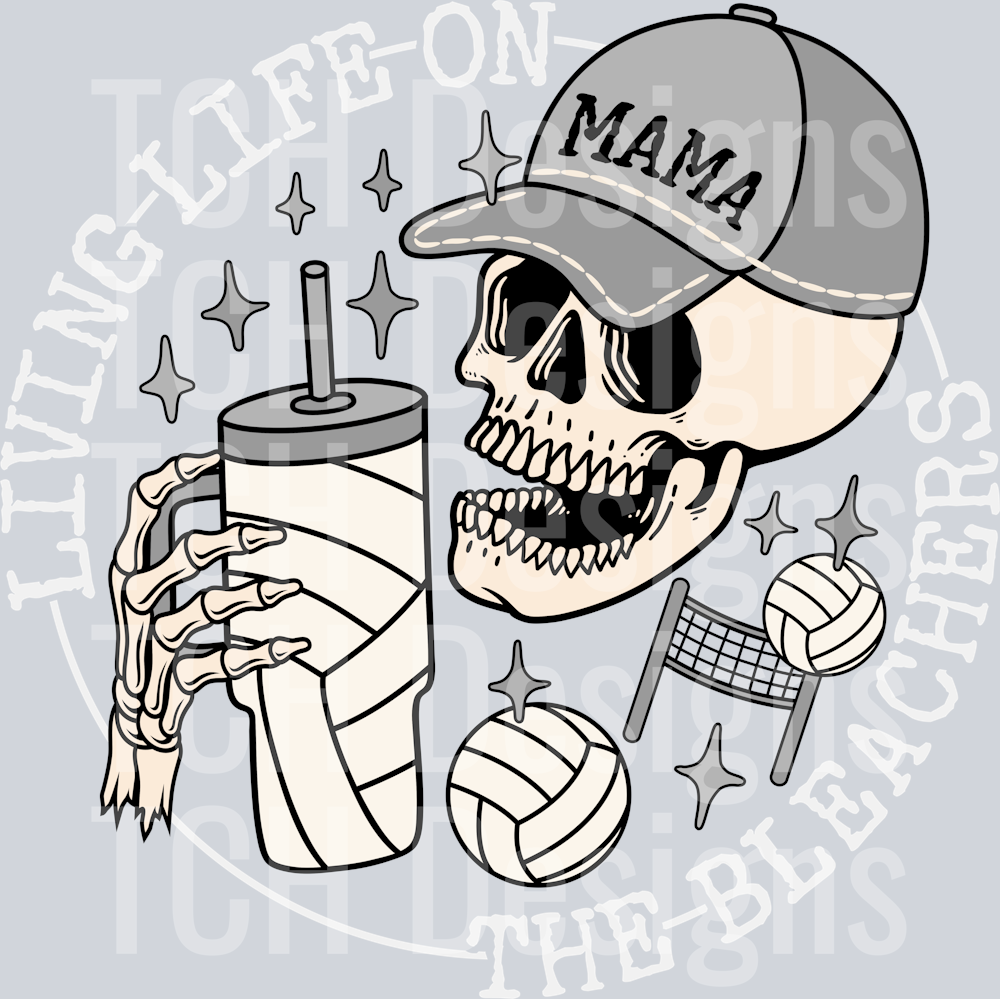 bleachers-volleyball-tumbler-mama-grey-wh