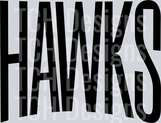 HAWKS OVERSIZED BLACK