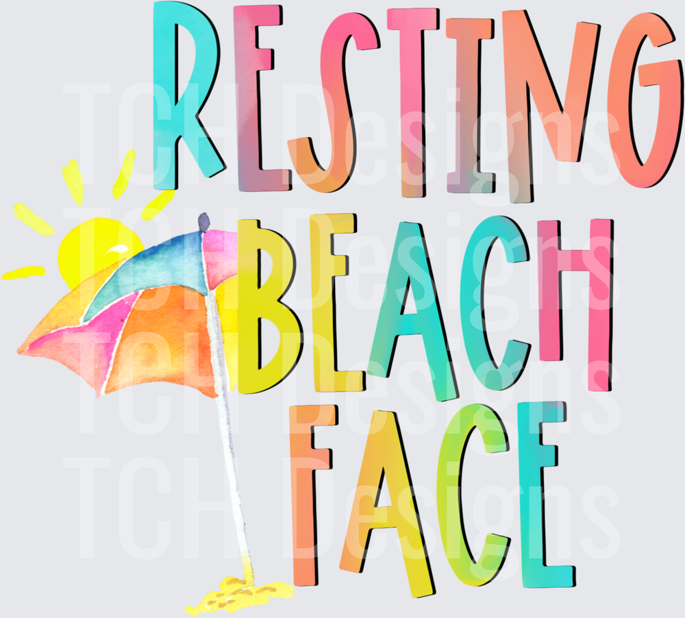RESTING BEACH FACE
