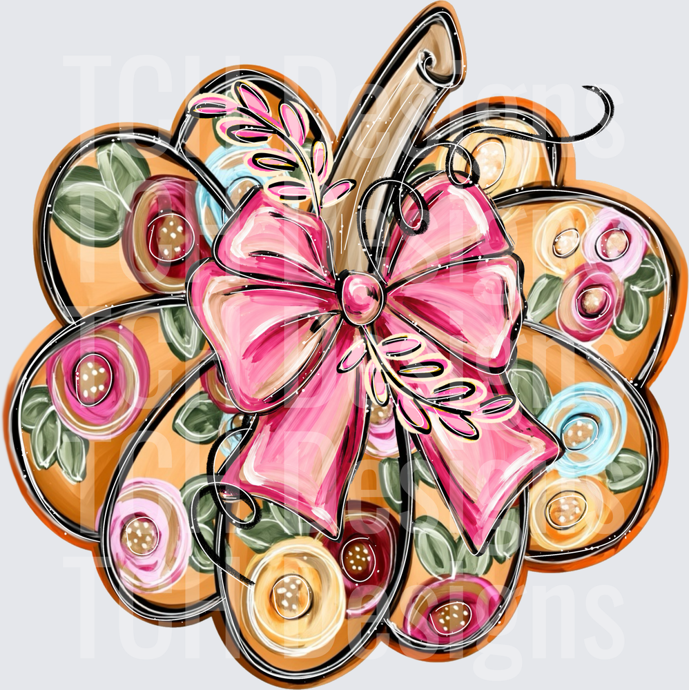Floral Pumpkin