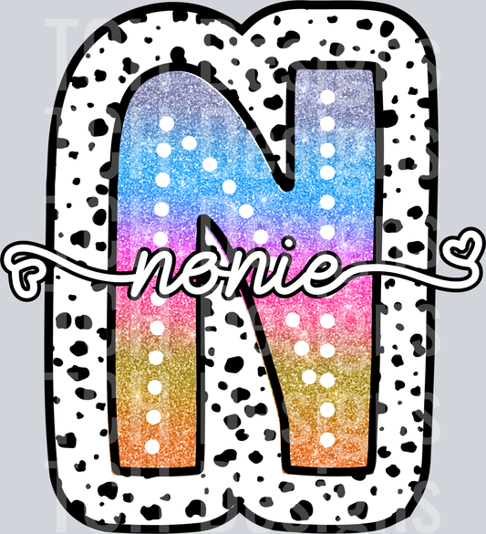 NONIE-TIE DYE DOTTIE NAMES