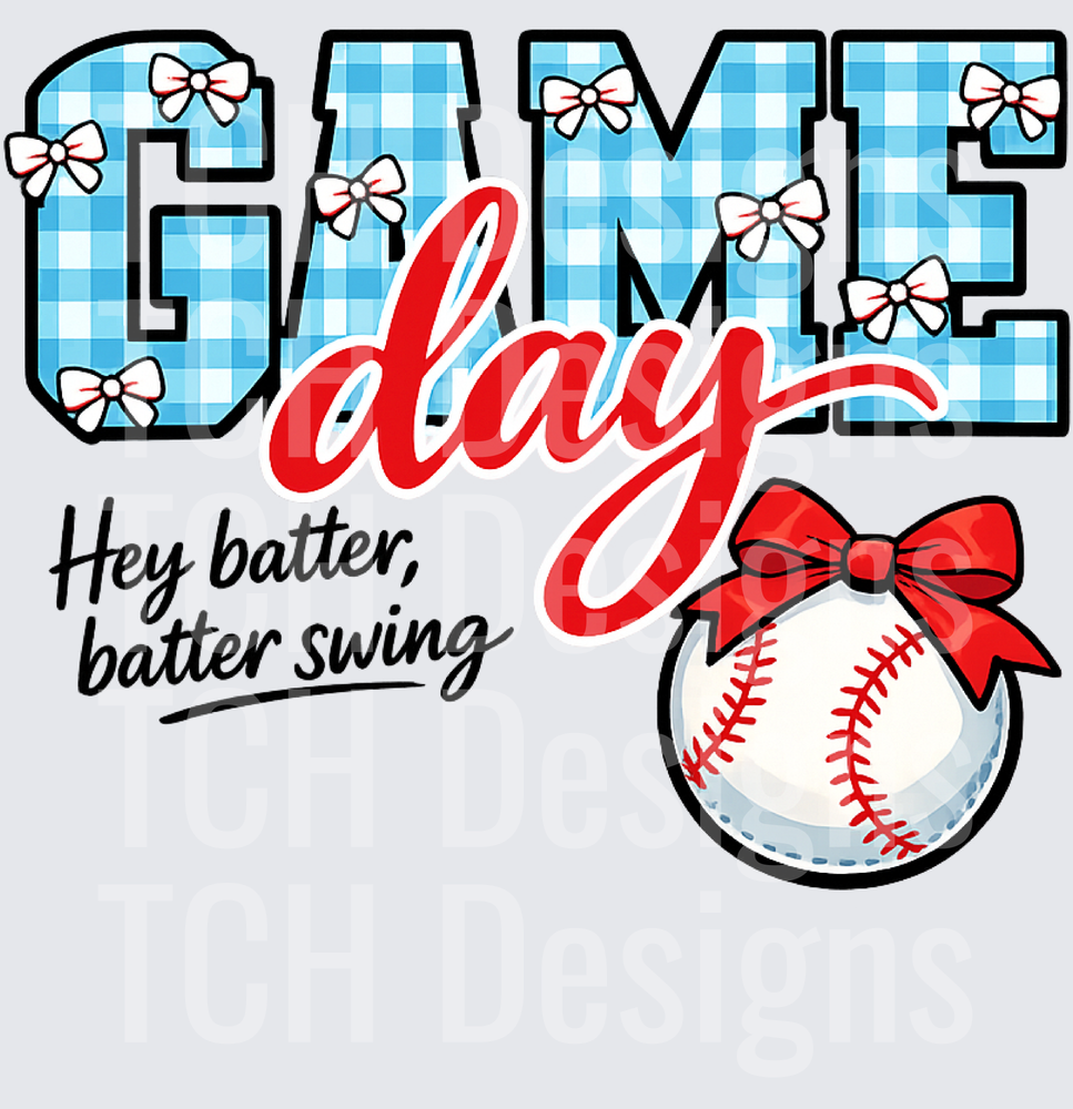 Baseball Game Day Coquette Bow Png (2)