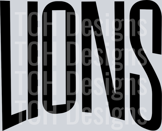 LIONS OVERSIZED BLACK
