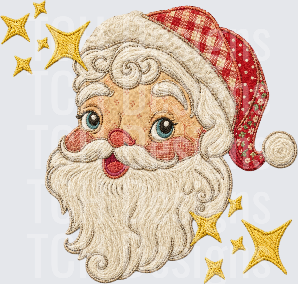 vintage santa patchwork