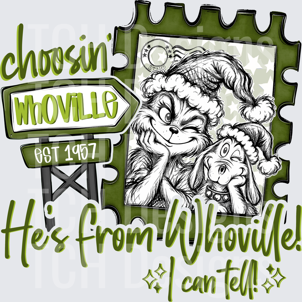 He's from whoville GREEN