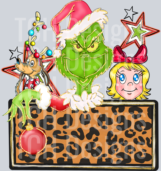 Grinch name plate