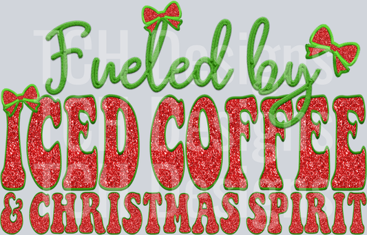 iced coffee and xmas spirit
