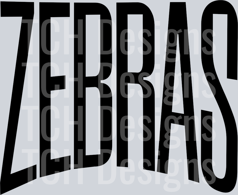 ZEBRAS OVERSIZED BLACK