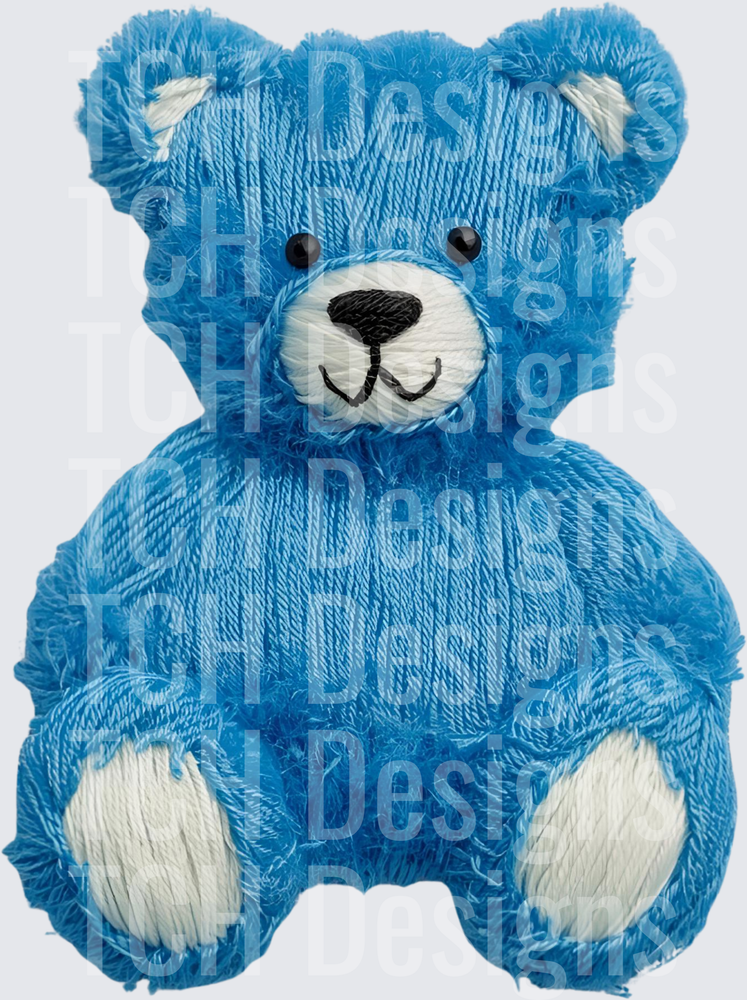 BLUE BEAR FAUX YARN