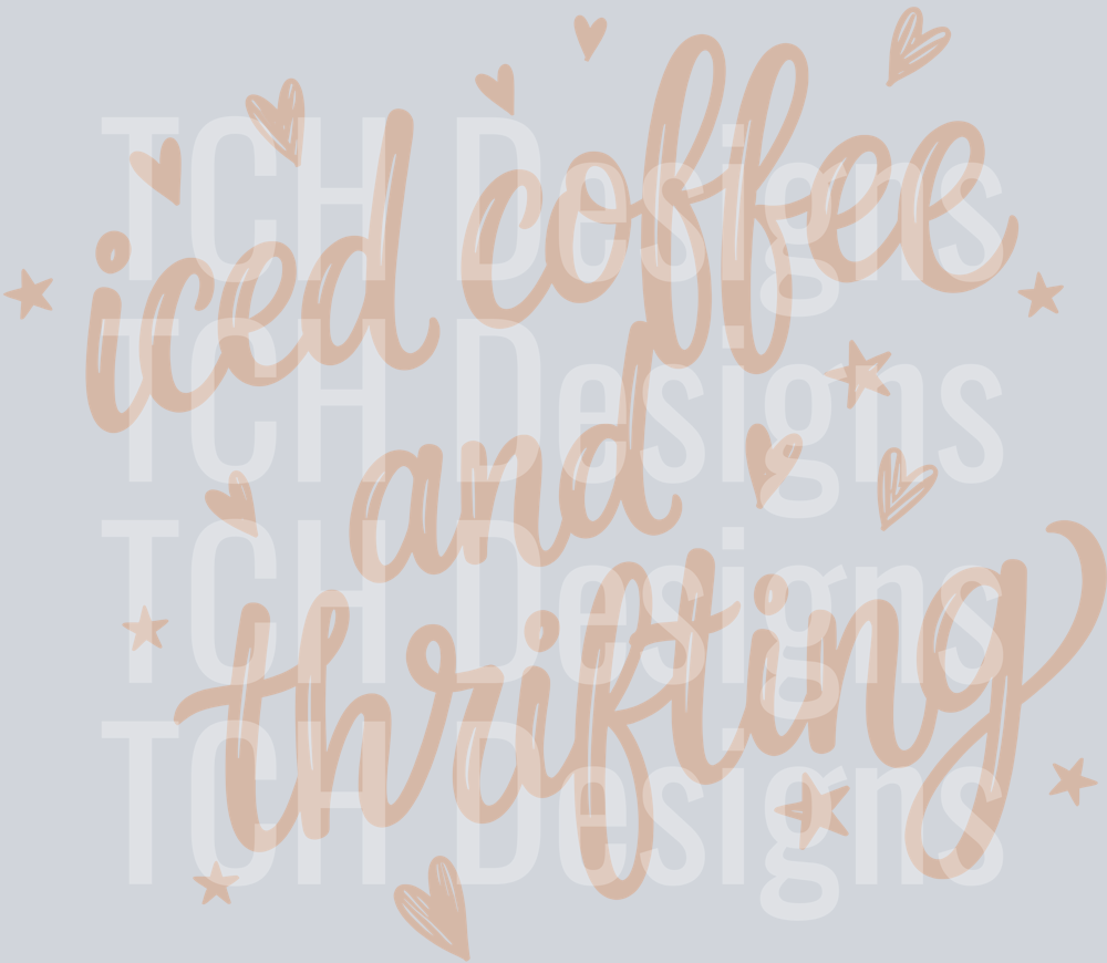 ICED COFFEE AND THRIFTING