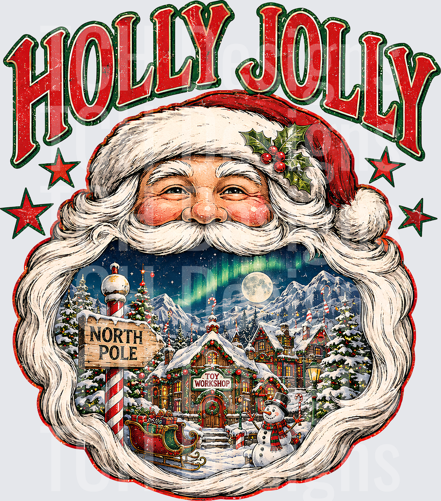 HOLLY JOLLY CHRISTMAS SANTA