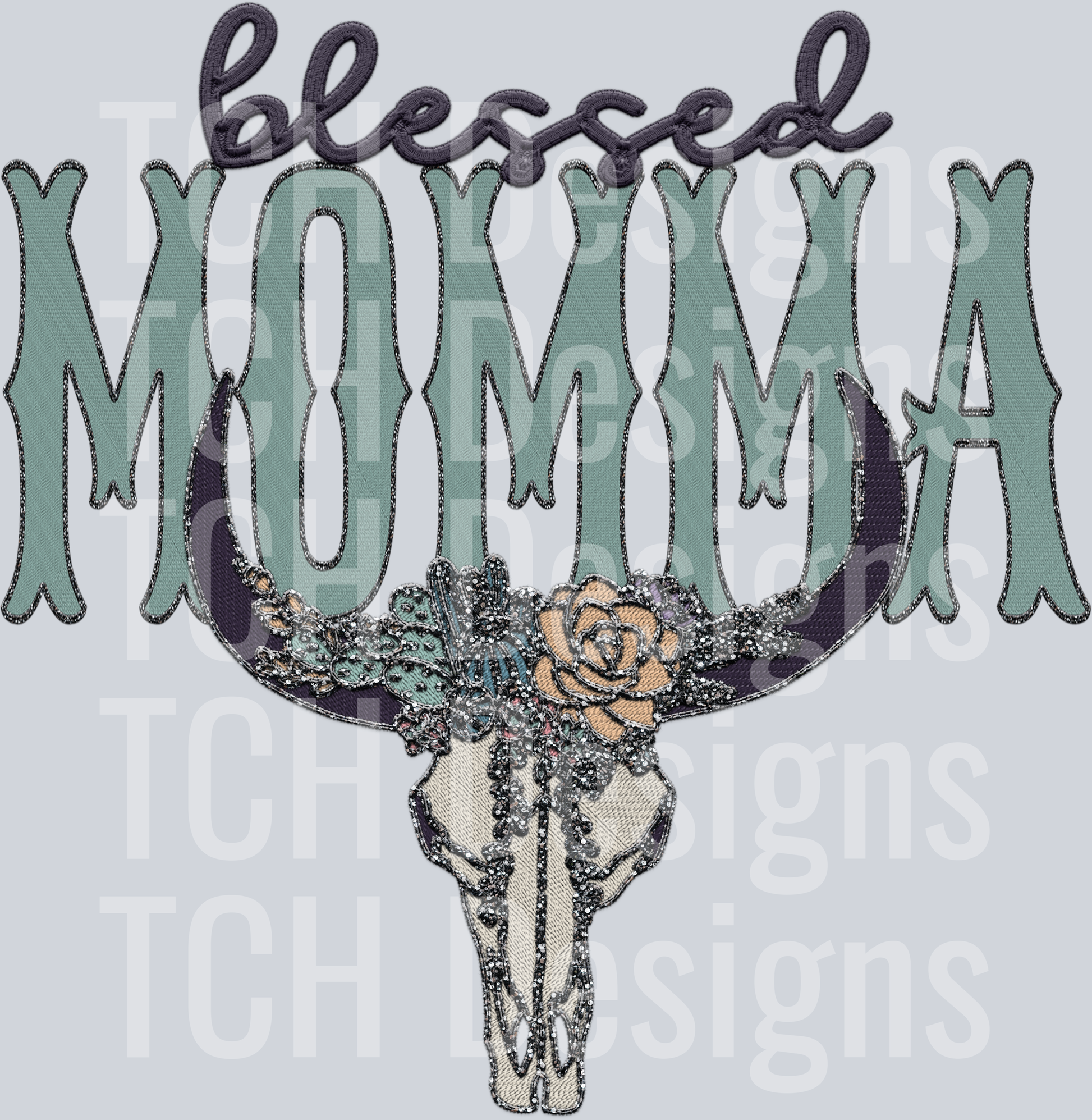 blessed blingy bull MOMMA HWDS