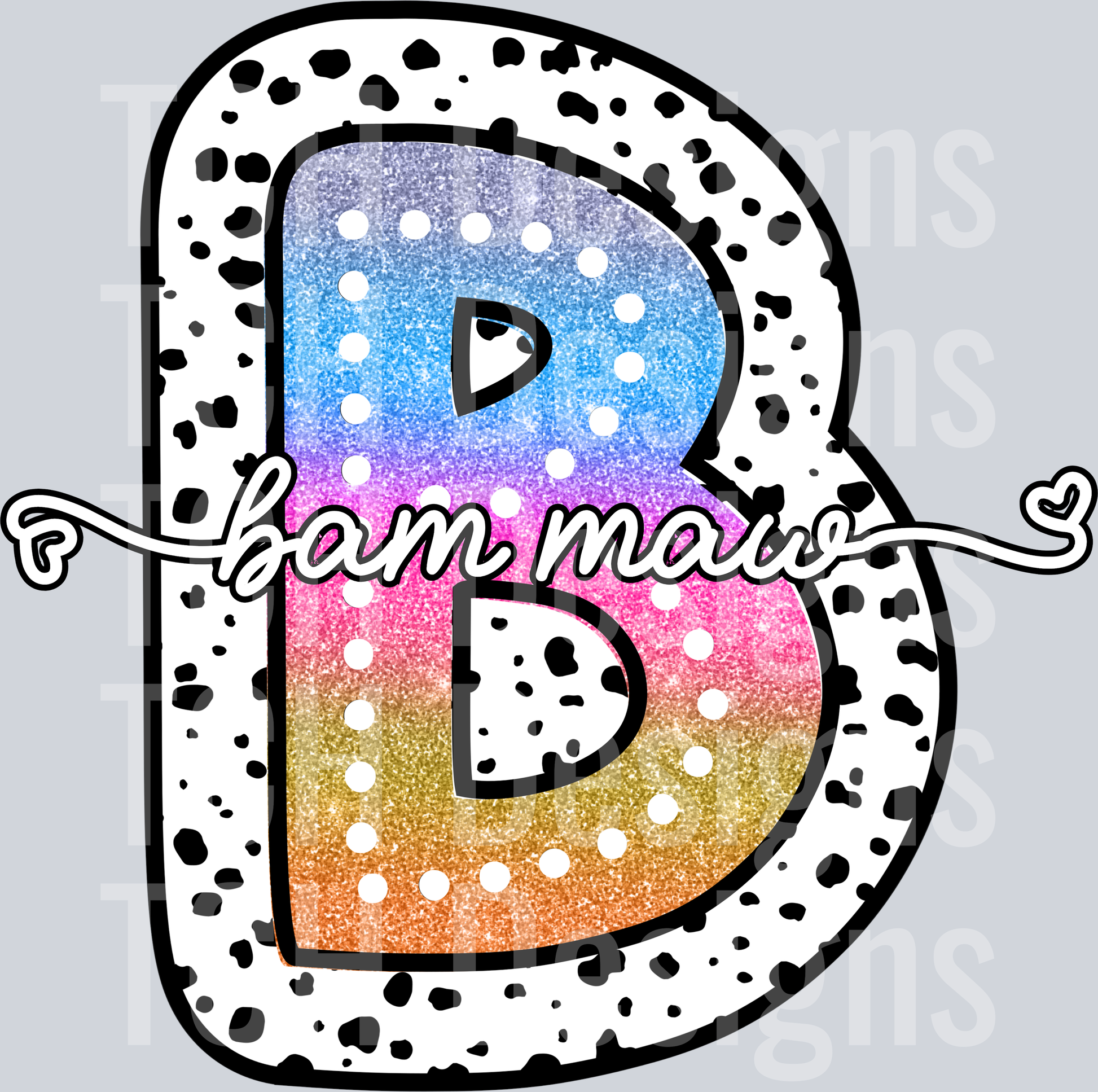 BAM MAW-TIE DYE DOTTIE NAMES