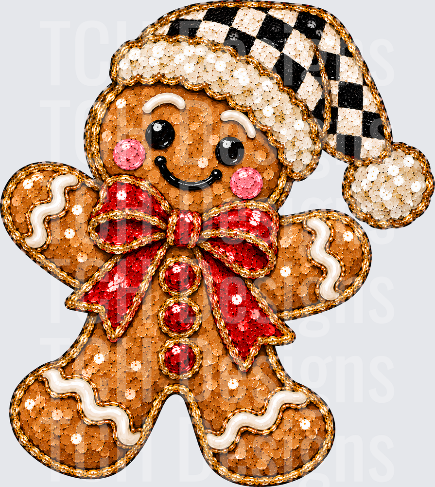 GINGERBREAD FAUX SEQUIN