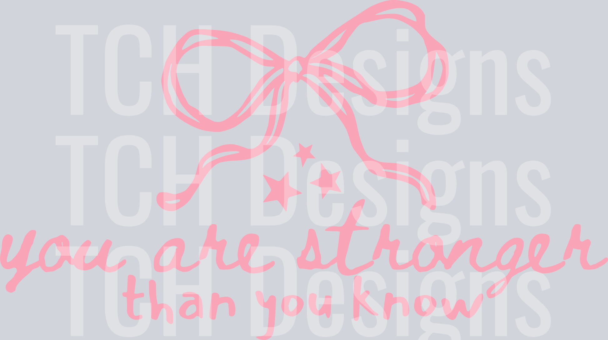 you are stronger than you know HWDS