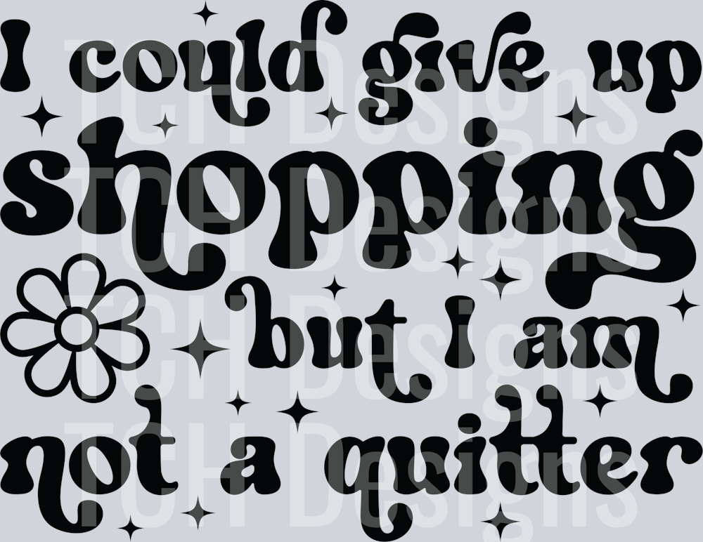 7-I could give up shopping